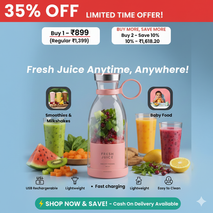 Portable USB Electric Juicer Mixer (420 ml)