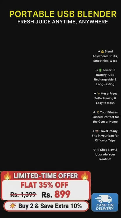 Portable USB Electric Juicer Mixer (420 ml)